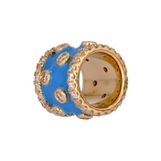 CMF00192. 14K Solid Gold Fancy Ring Charm